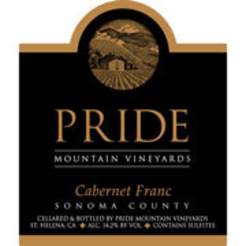 Pride Mountain Vineyards Cabernet Franc 2002 Front Label