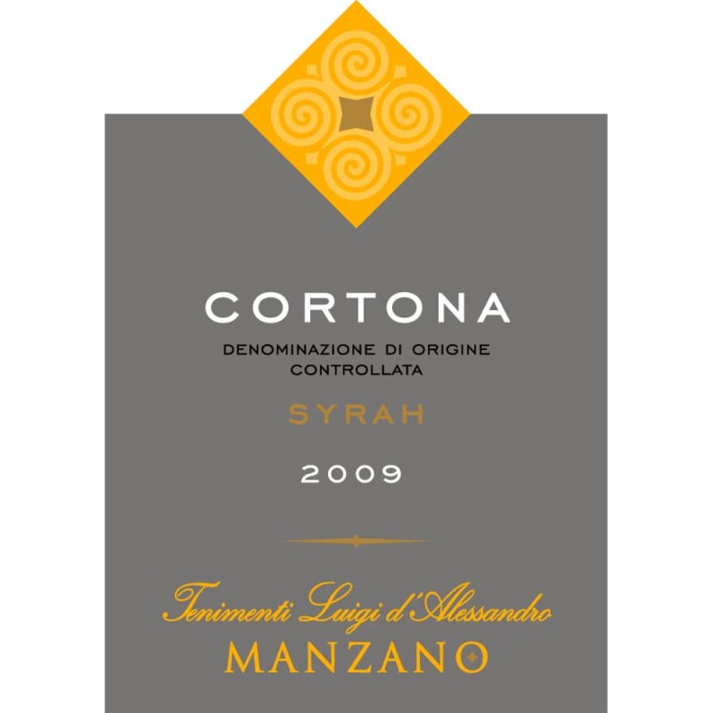 Tenimenti Luigi d'Alessandro Cortona Syrah 2009 Front Label