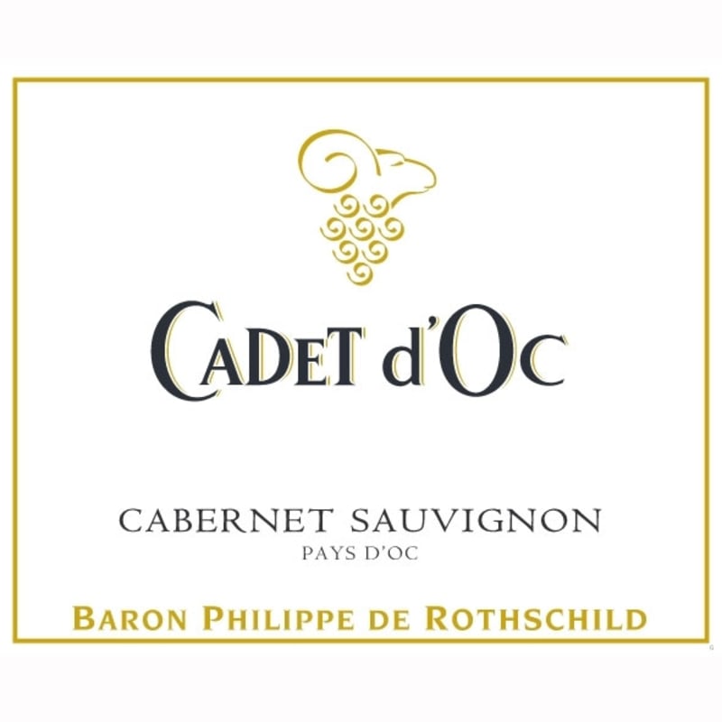 Baron Philippe de Rothschild Cadet d'Oc Cabernet Sauvignon 2011 Front Label