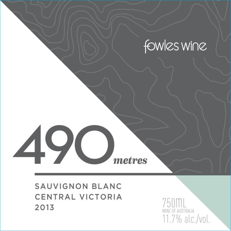 Fowles Wine 490 Metres Sauvignon Blanc 2013 Front Label