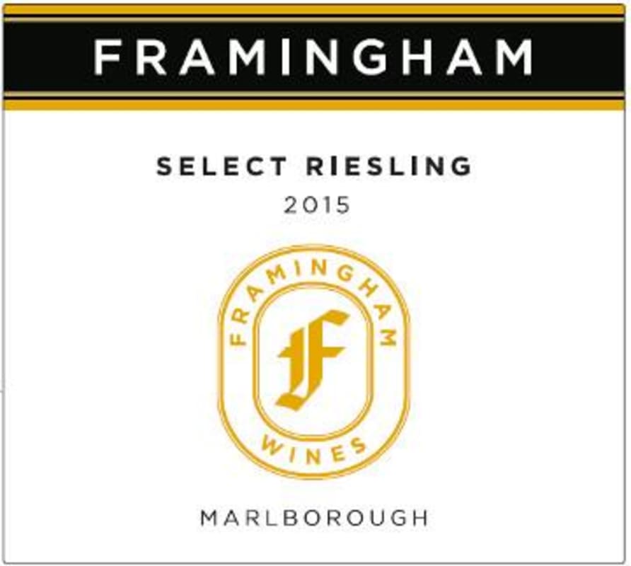 Framingham Select Riesling 2015 Front Label