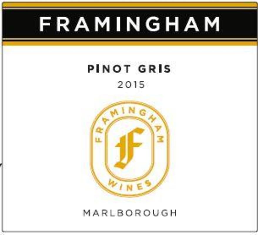 Framingham Pinot Gris 2015 Front Label