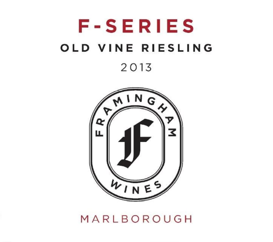Framingham F-Series Old Vine Riesling 2013 Front Label