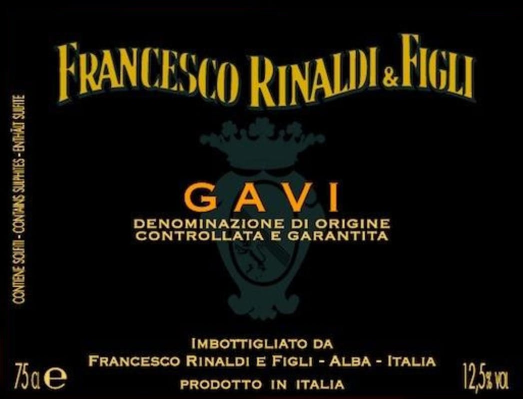 Francesco Rinaldi & Figli Gavi 2015 Front Label