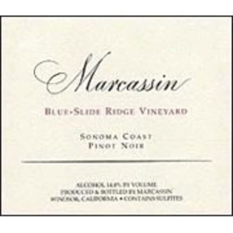 Marcassin Blue Slide Ridge Pinot Noir 2007 Front Label