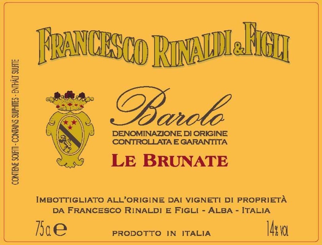 Francesco Rinaldi & Figli Barolo Le Brunate 2011 Front Label