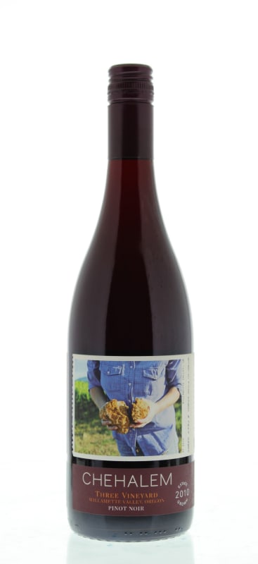Chehalem 3 Vineyard Pinot Noir 2010 Front Bottle Shot