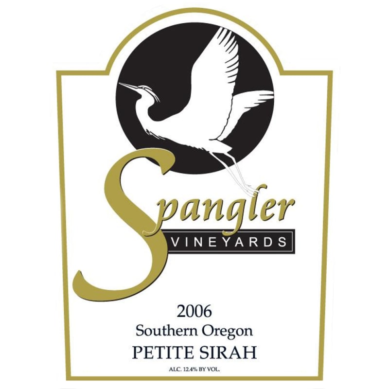 Spangler Vineyards Petite Sirah 2006 Front Label