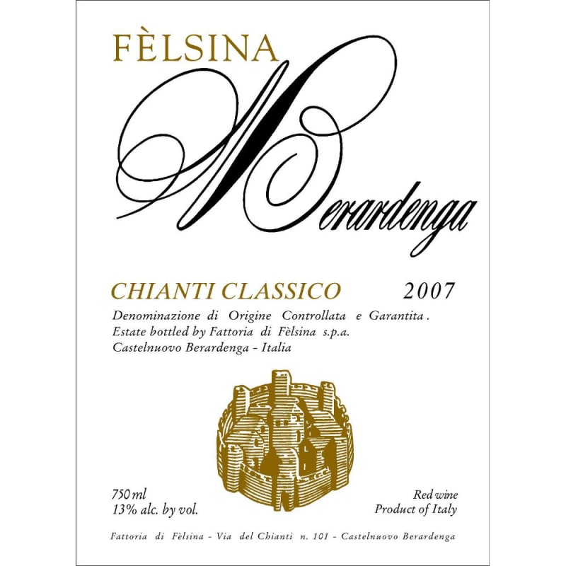 Felsina Chianti Classico (1.5 Liter Magnum) 2007 Front Label