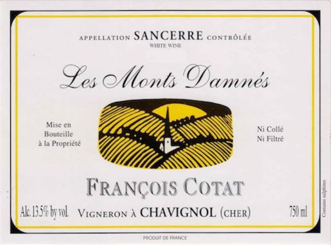 Francois Cotat Les Monts Damnes Sancerre 2011 Front Label