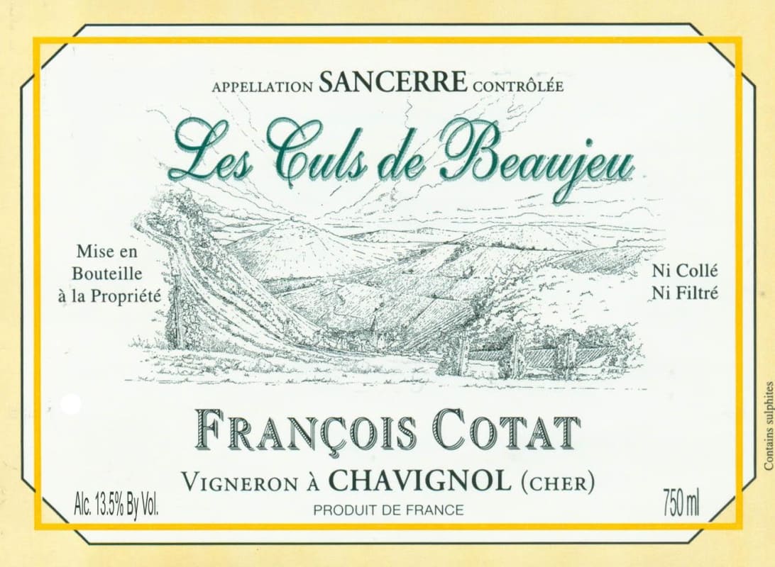 Francois Cotat Les Culs de Beaujeu 2007 Front Label