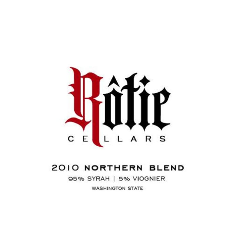 Rotie Cellars Northern Red Blend 2010 Front Label