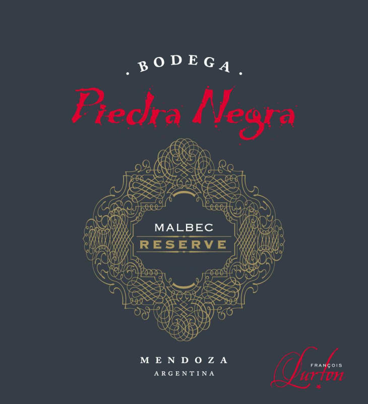 Bodega Lurton Piedra Negra Reserve Malbec 2012 Front Label