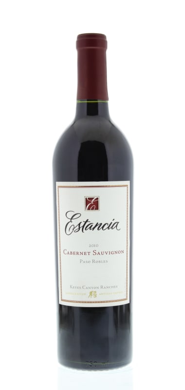 Estancia Cabernet Sauvignon 2010 Front Bottle Shot