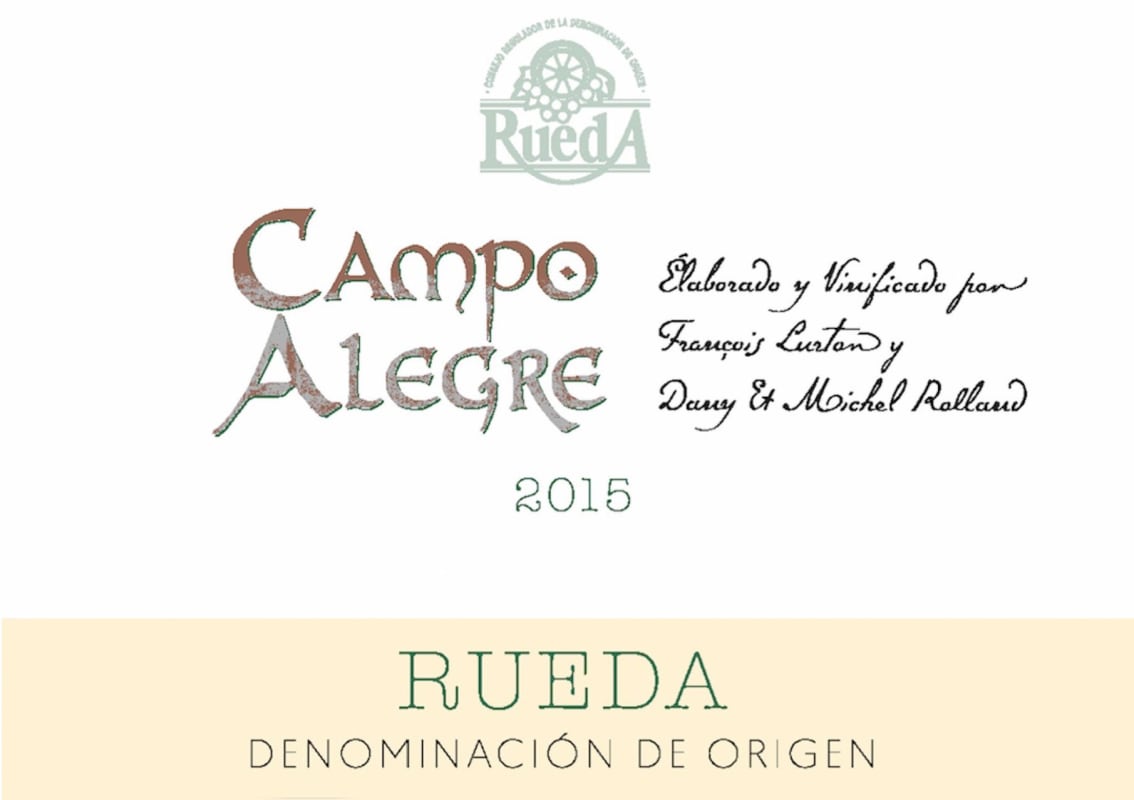 Francois Lurton Campo Alegre Blanco 2015 Front Label