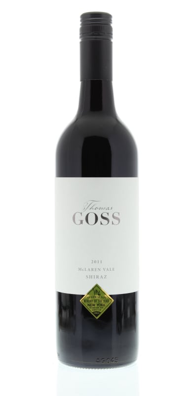 Thomas Goss Shiraz 2011 Front Bottle Shot