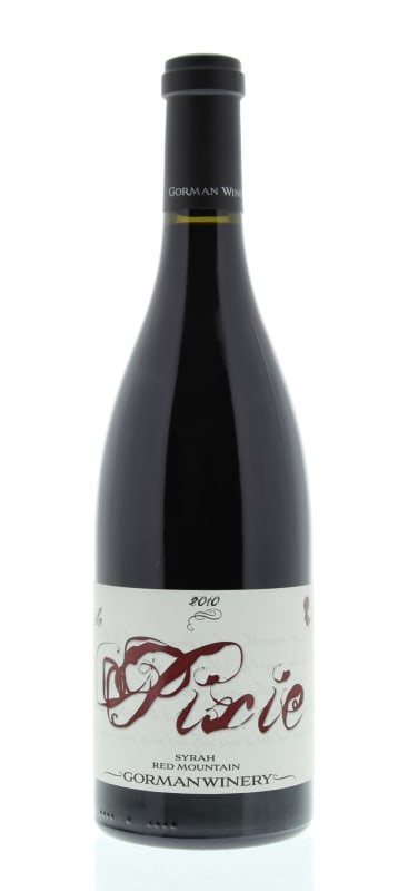 Gorman The Pixie Red Mountain Syrah 2010 Front Bottle Shot