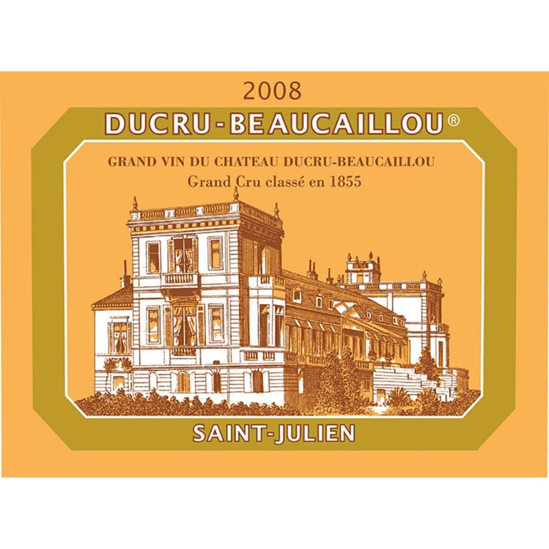 Chateau Ducru-Beaucaillou (1.5 Liter Magnum - slightly scuffed label) 2008 Front Label