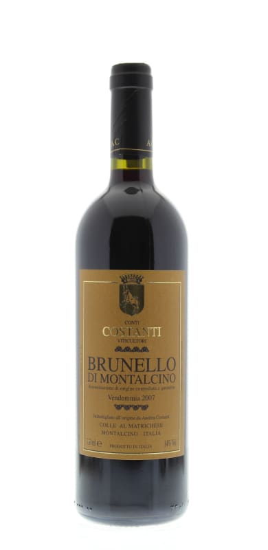 Conti Costanti Brunello di Montalcino 2007 Front Bottle Shot