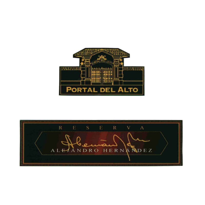 Portal del Alto Cabernet Sauvignon Alejandro Hernandez Reserva 2006 Front Label