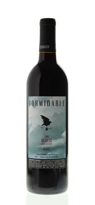 Formidable Merlot 2009 Front Bottle Shot