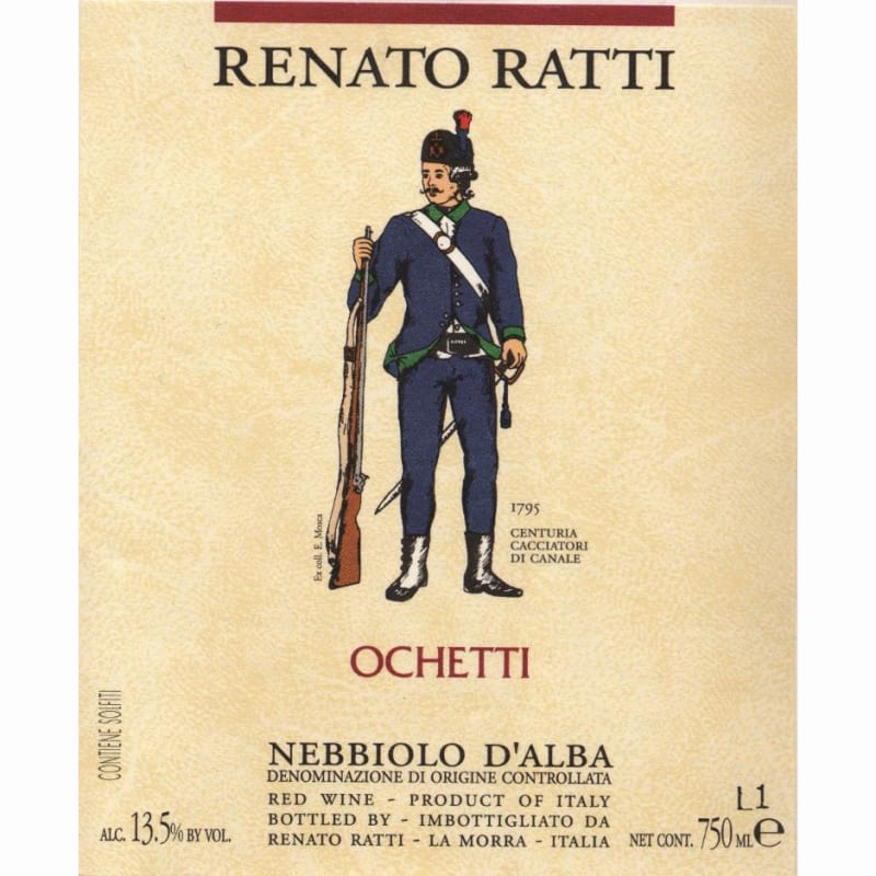 Renato Ratti Ochetti Nebbiolo 2011 Front Label