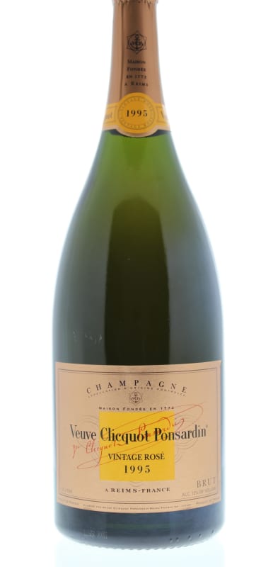 Veuve Clicquot Vintage Brut Rose (1.5 Liter Magnum) 1995 Front Bottle Shot
