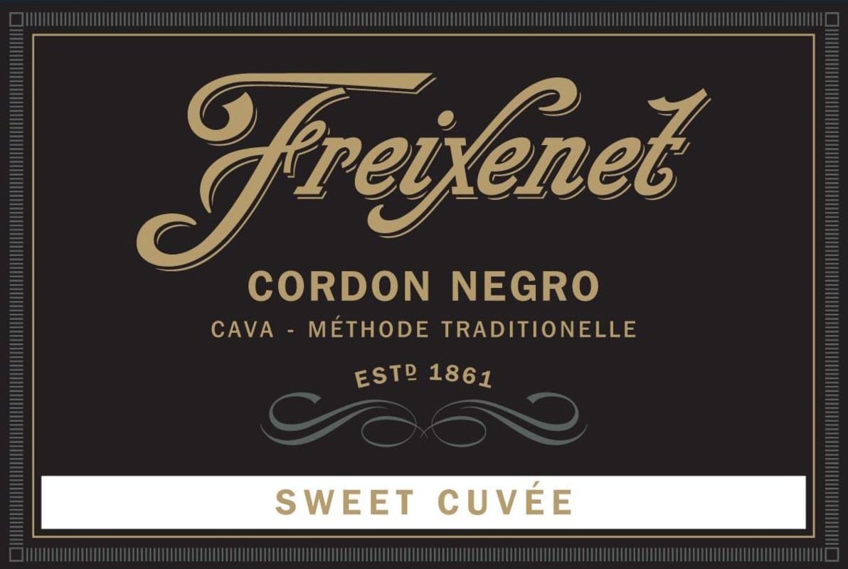 Freixenet Cordon Negro Cava Sweet Cuvee Front Label