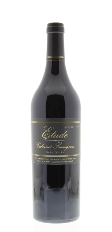 Etude Napa Valley Cabernet Sauvignon 2009 Front Bottle Shot