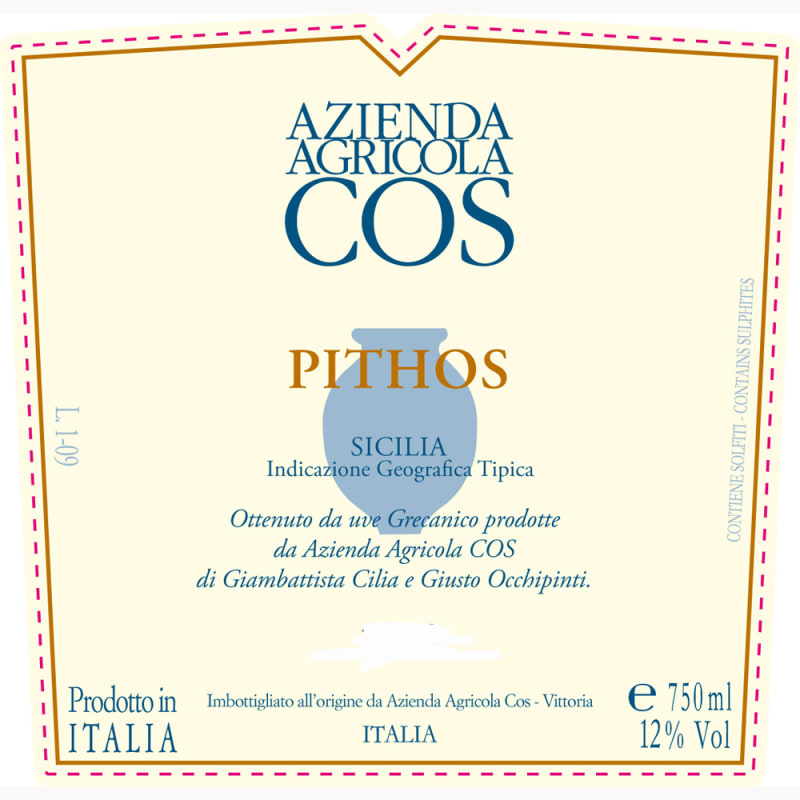 Corte Sant'Alda Pithos Bianco 2010 Front Label