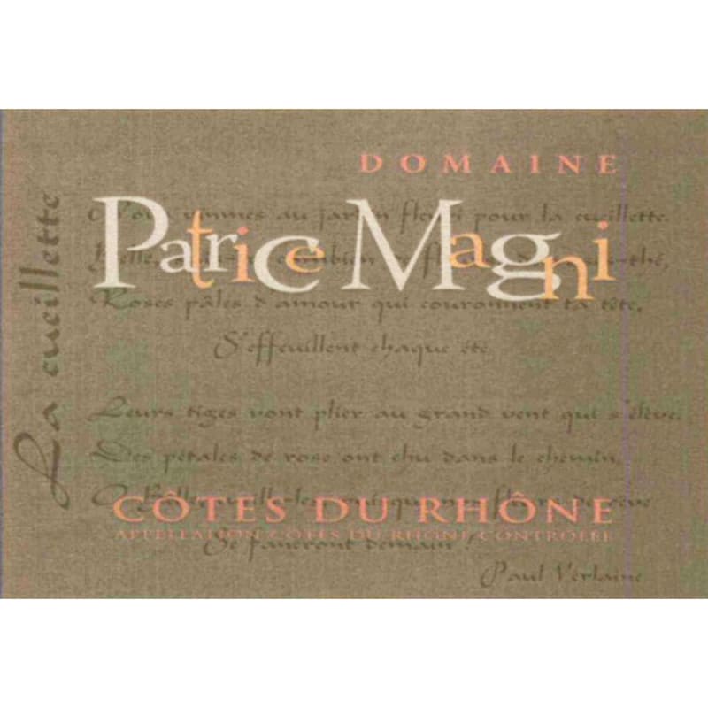 Domaine Patrice Magni Cotes du Rhone 2010 Front Label
