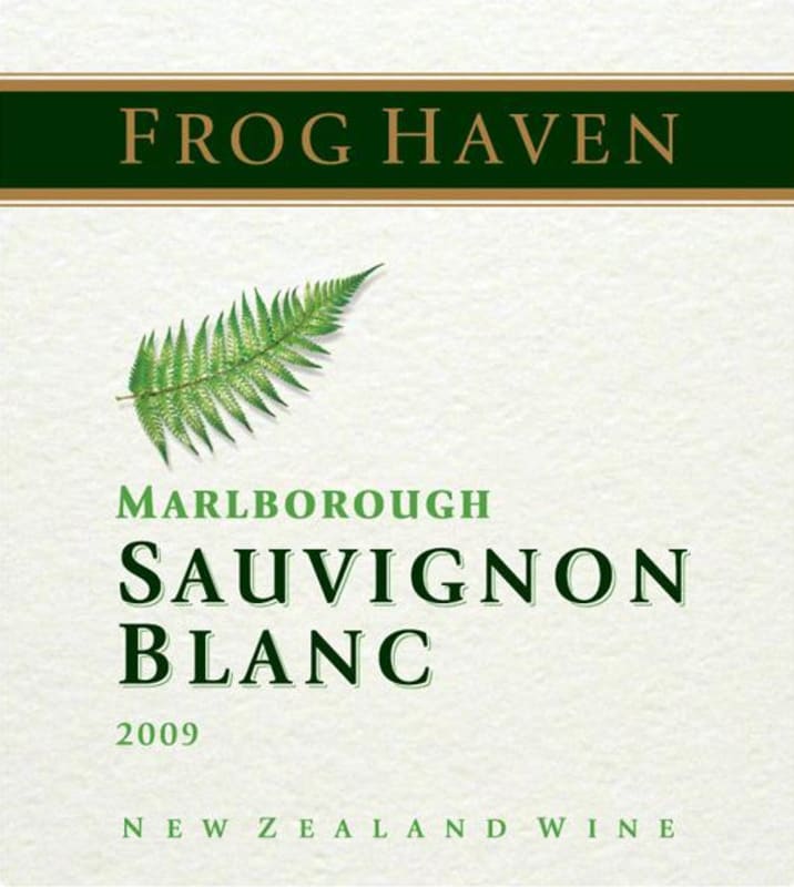 Frog Haven Sauvignon Blanc 2009 Front Label