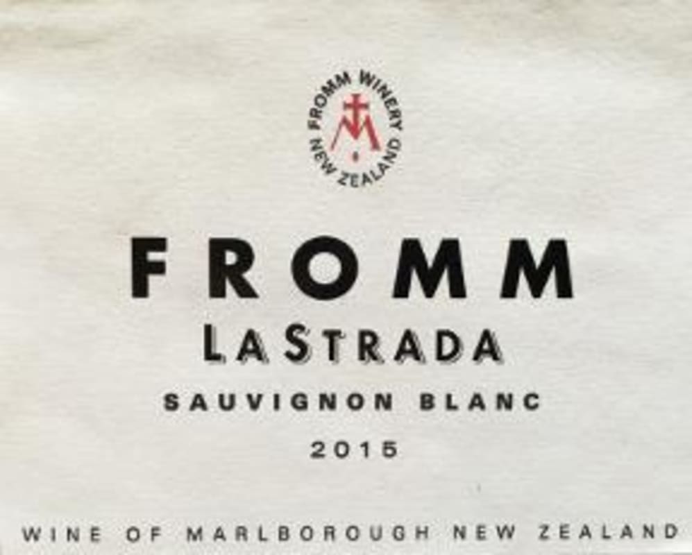 Fromm Lastrada La Strada Sauvignon Blanc 2015 Front Label