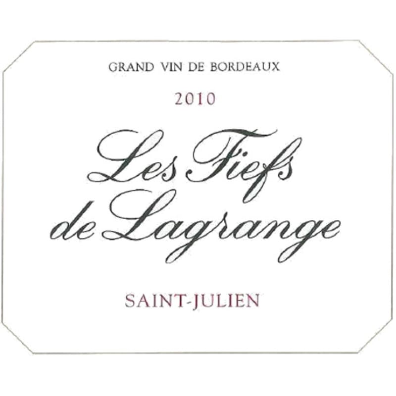 Chateau Lagrange Les Fiefs de Lagrange 2010 Front Label