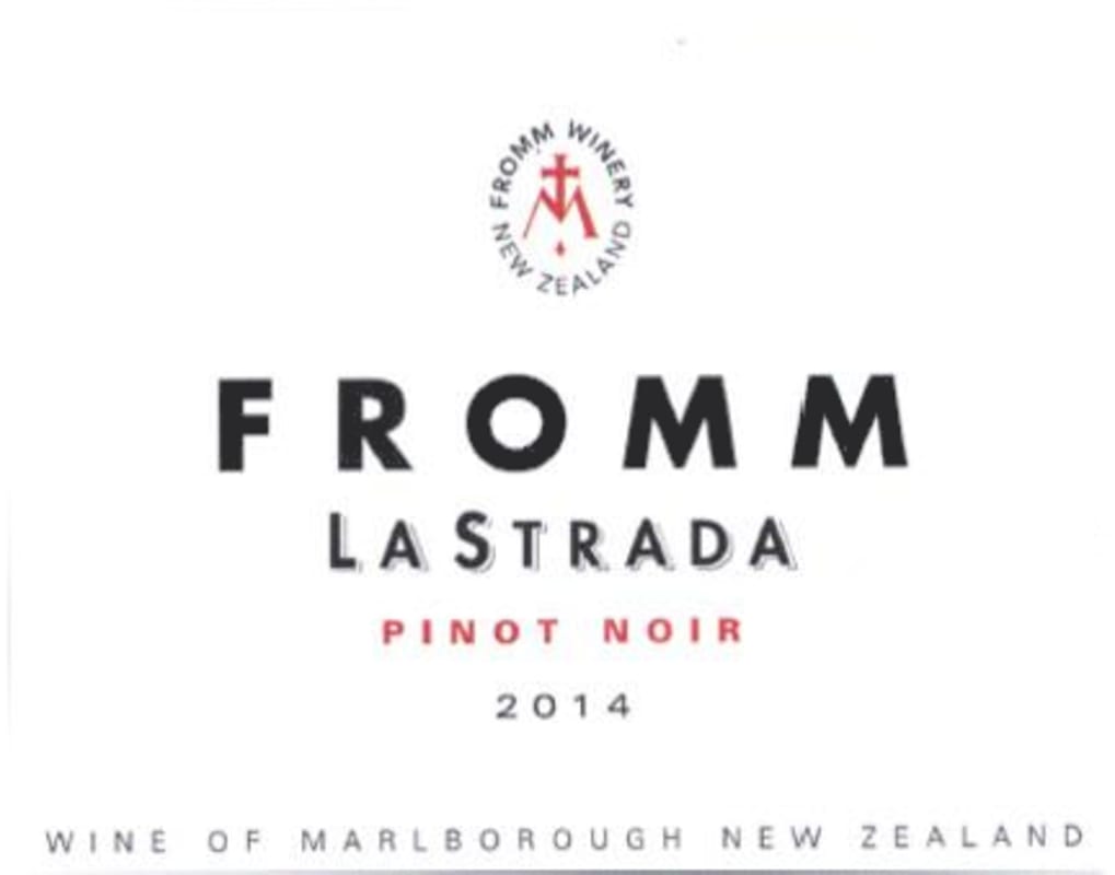Fromm Lastrada La Strada Pinot Noir 2014 Front Label