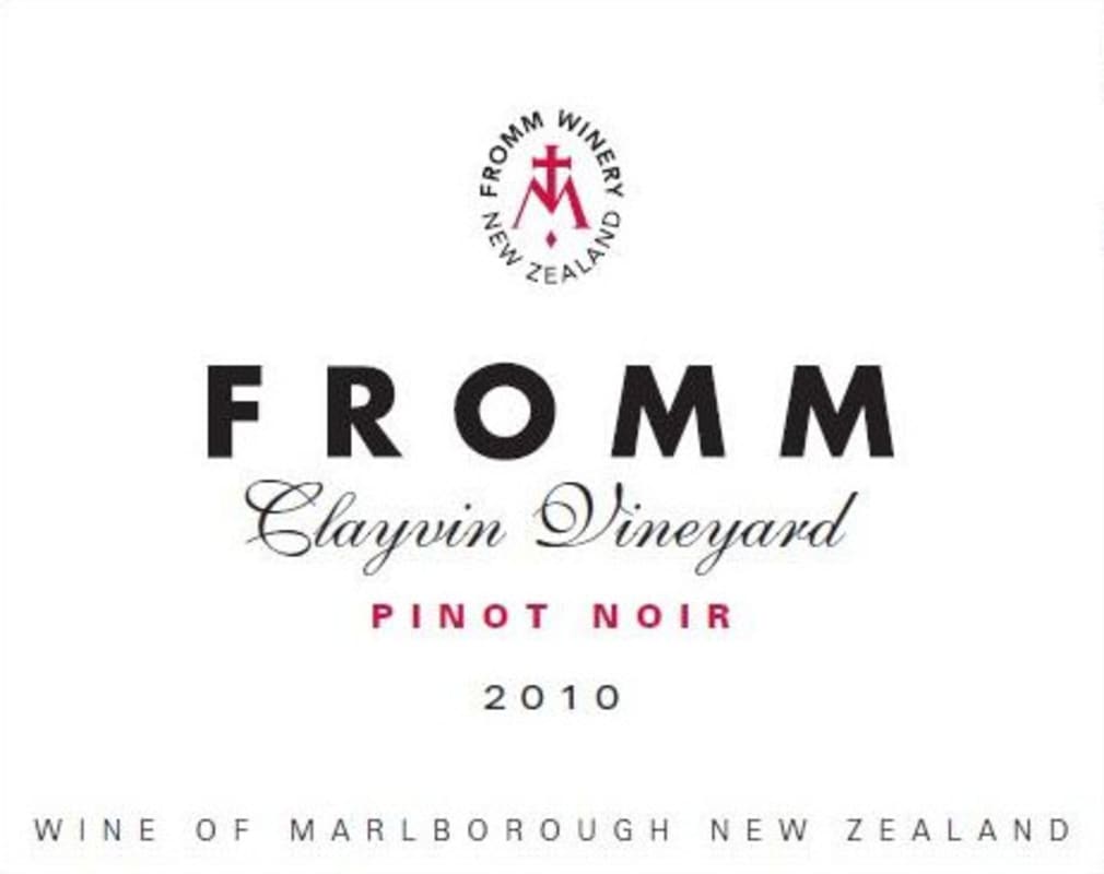 Fromm Lastrada Clayvin Vineyard Pinot Noir 2010 Front Label