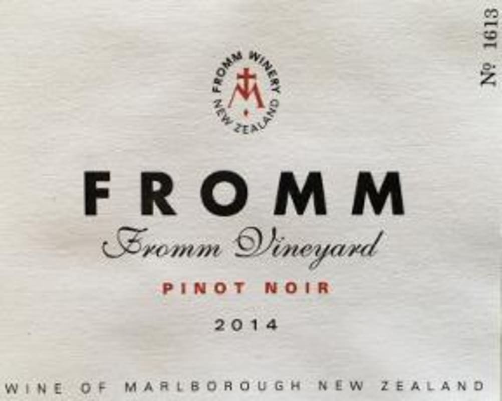 Fromm Lastrada 'Fromm Vineyard' Pinot Noir 2014 Front Label