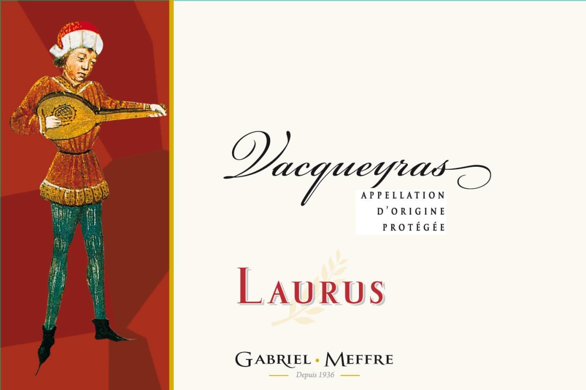 Gabriel Meffre Vacqueyras Laurus 2014 Front Label