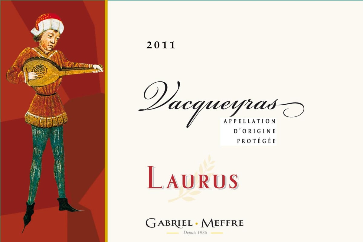 Gabriel Meffre Vacqueyras Laurus 2011 Front Label