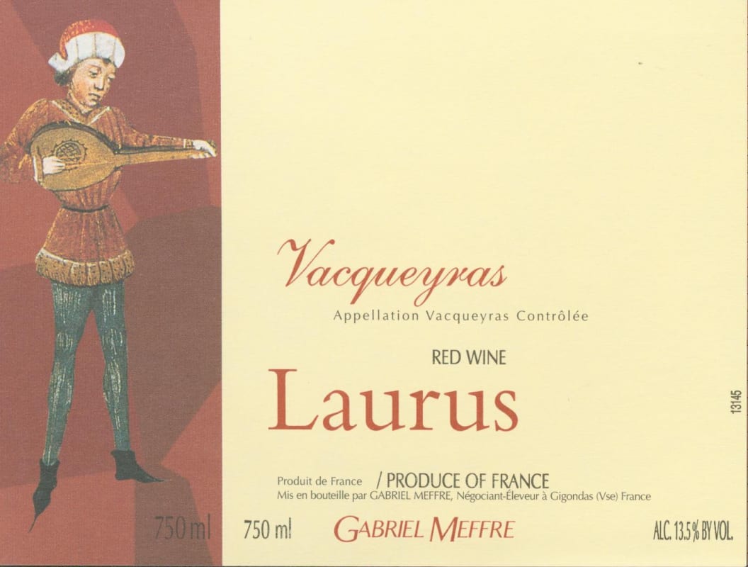 Gabriel Meffre Vacqueyras Laurus 2010 Front Label