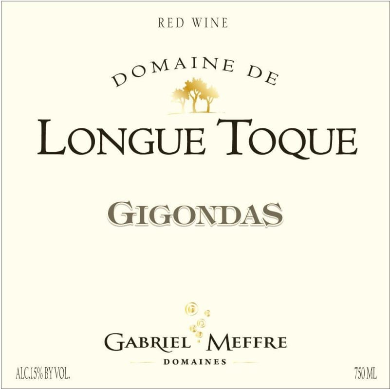 Gabriel Meffre Gigondas Longue Toque 2012 Front Label