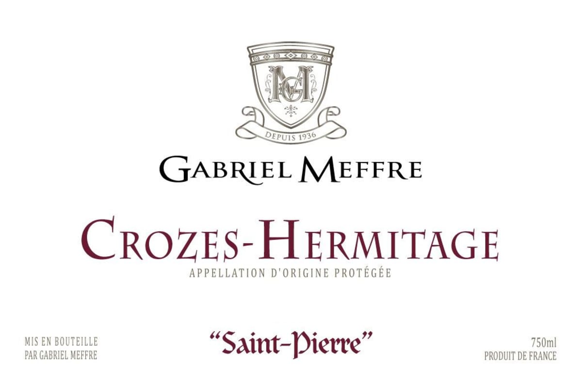 Gabriel Meffre Crozes-Hermitage saint-Pierre 2013 Front Label
