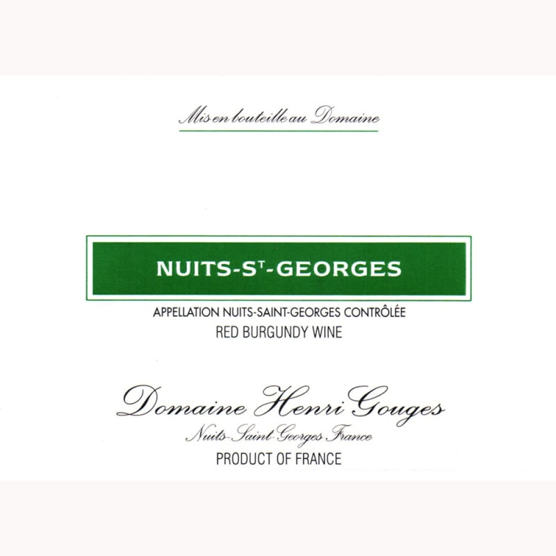 Domaine Henri Gouges Nuits-Saint-Georges 2007 Front Label