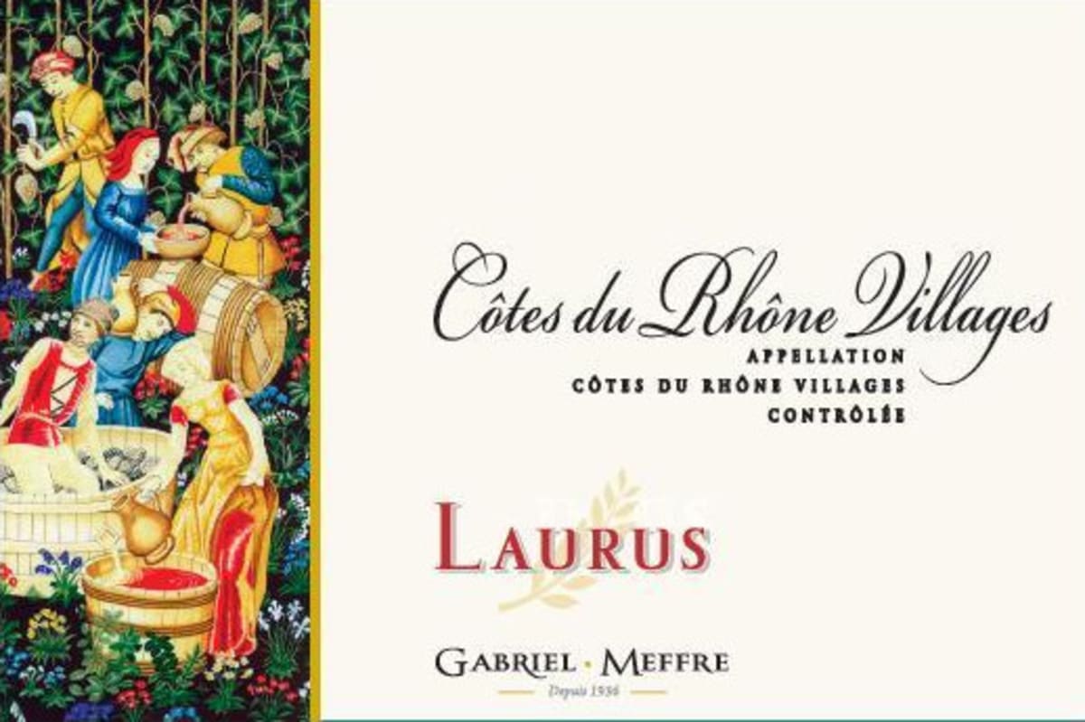 Gabriel Meffre Cotes du Rhone Villages Laurus 2011 Front Label
