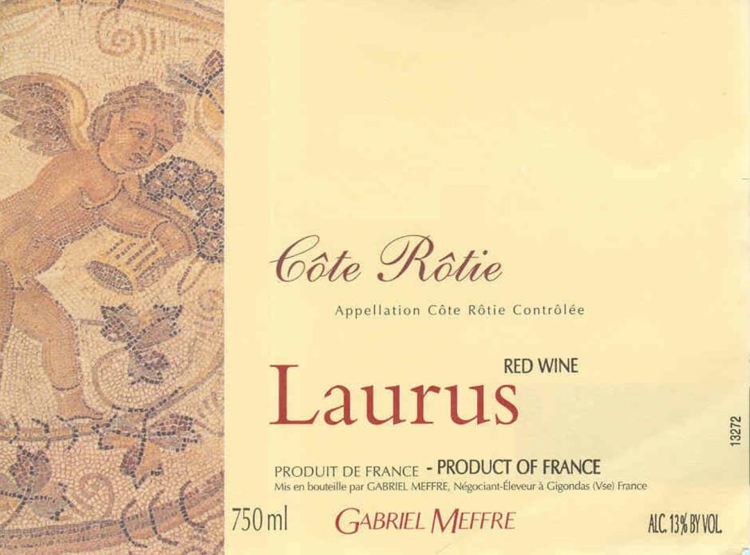 Gabriel Meffre Cote Rotie Laurus 2005 Front Label