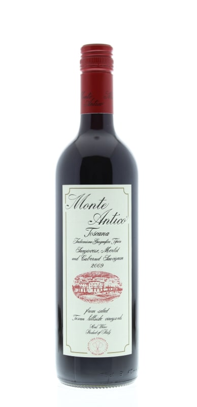 Monte Antico Rosso 2009 Front Bottle Shot