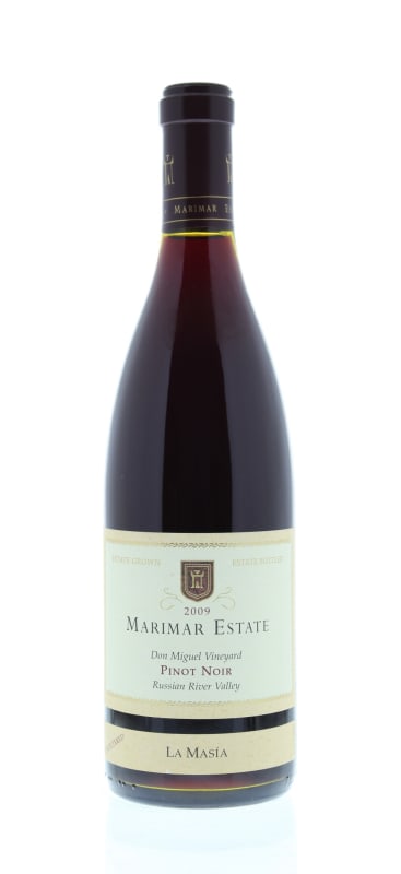 Marimar Estate Don Miguel Vineyard La Masia Pinot Noir 2009 Front Bottle Shot