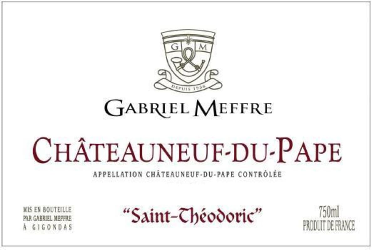 Gabriel Meffre Chateauneuf-du-Pape Saint-Theodoric 2010 Front Label
