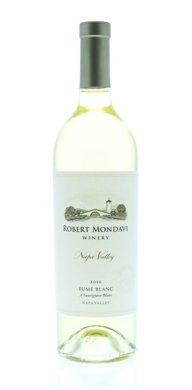 Robert Mondavi Napa Valley Fume Blanc 2010 Front Bottle Shot