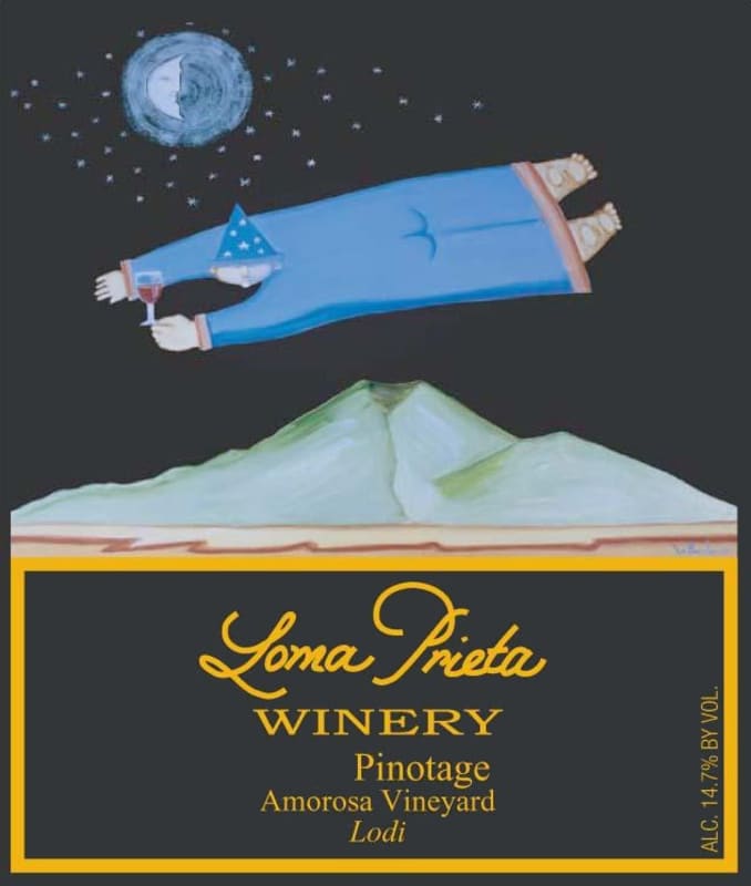 Loma Prieta Winery Amorosa Vineyard Pinotage 2010 Front Label